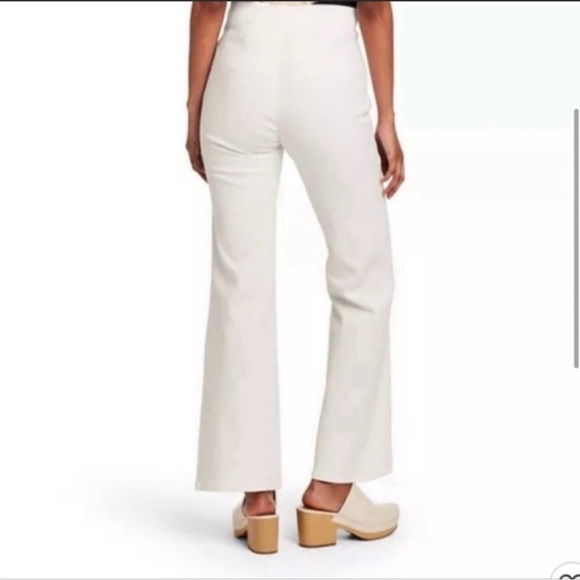Victor Glemaud White Flare & Wide Leg Jeans - Picture 3 of 3